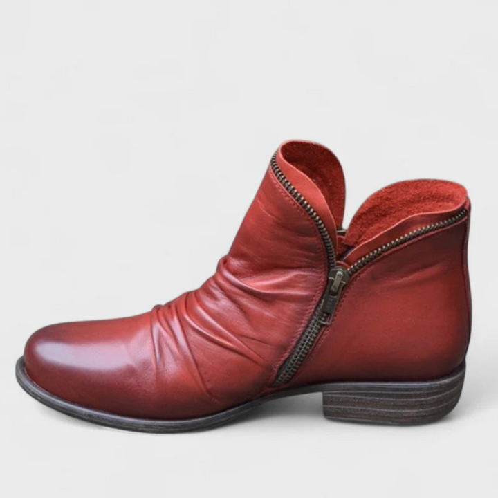 Keisha Orthopädische Ankle Boots - Rot