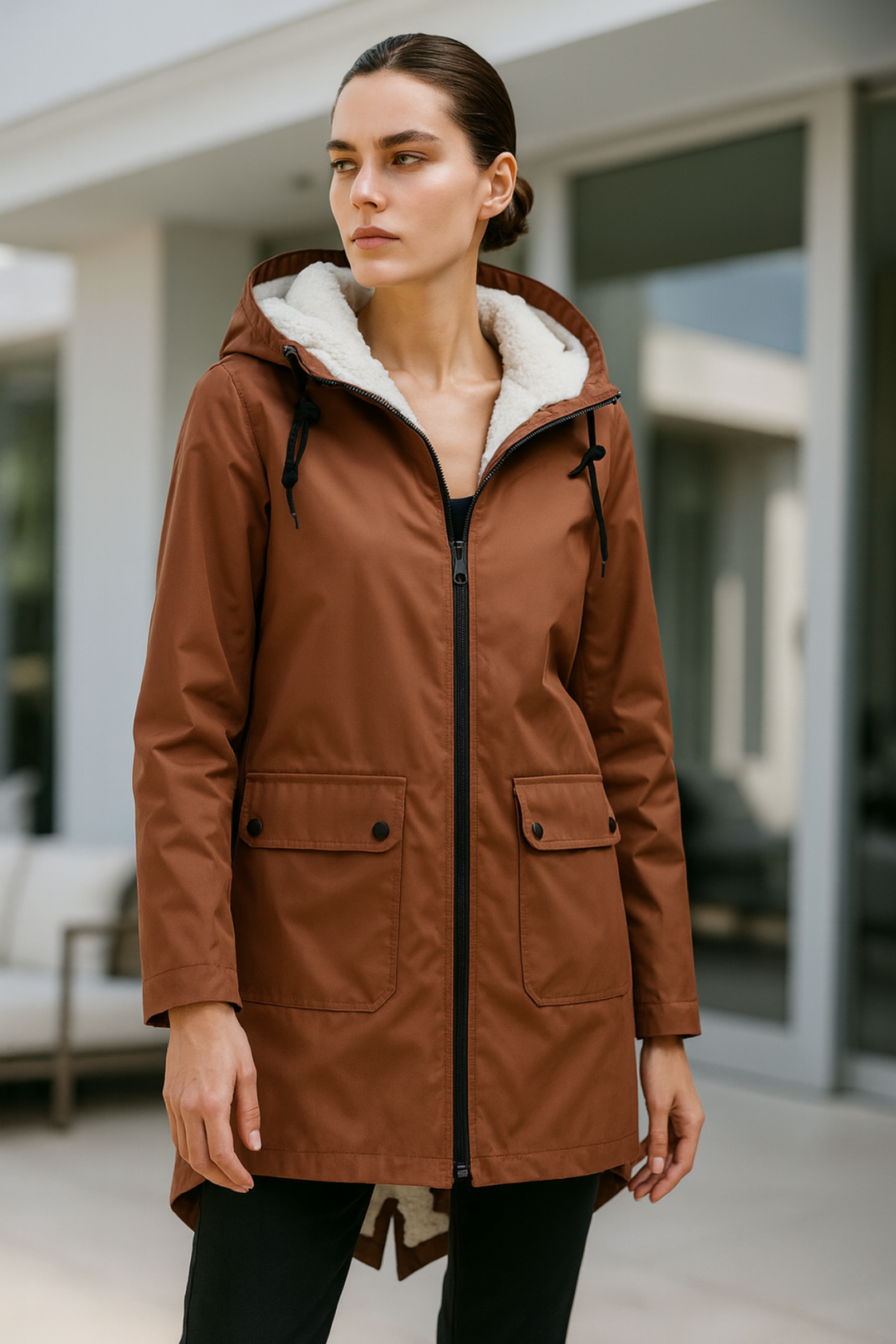 Pauline | Wasserdichte & Winddichte Regenjacke