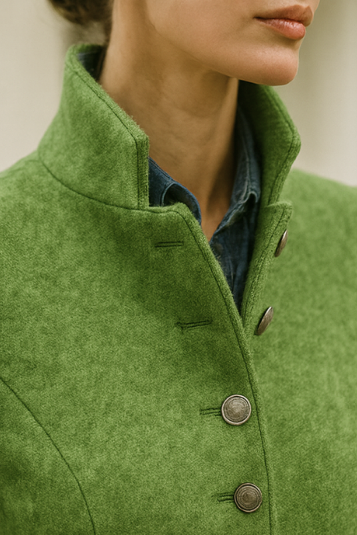 Valerie | Cardigan mit Hohem Kragen