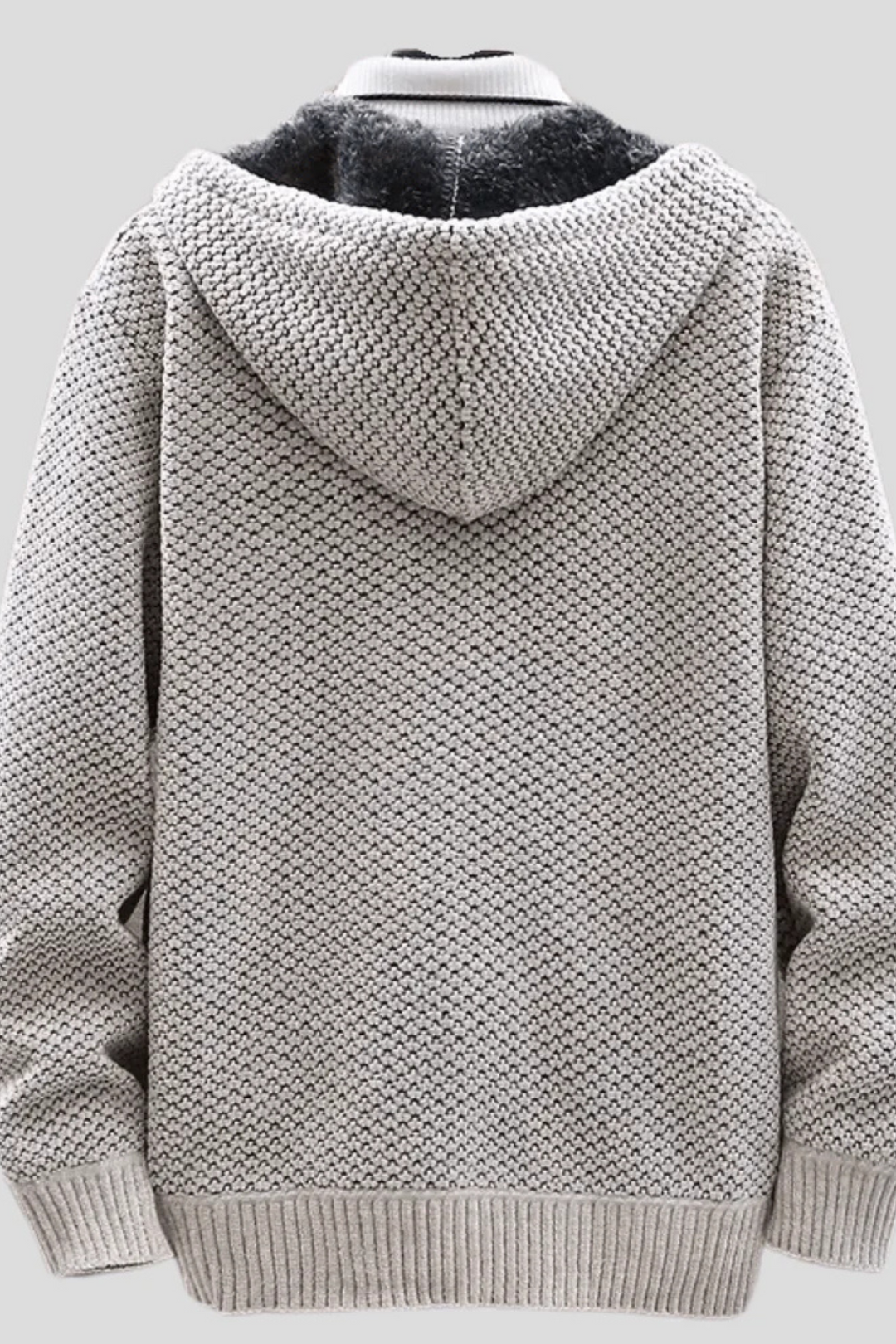 Henry Strick-Hoodie - Hellgrau