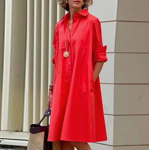 Schlichtes Hemdkleid für Damen