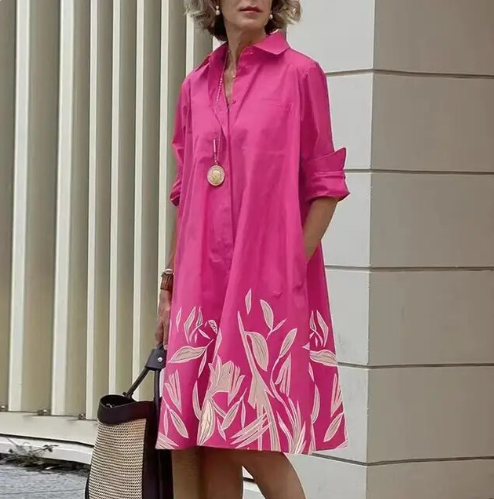 Schlichtes Hemdkleid für Damen