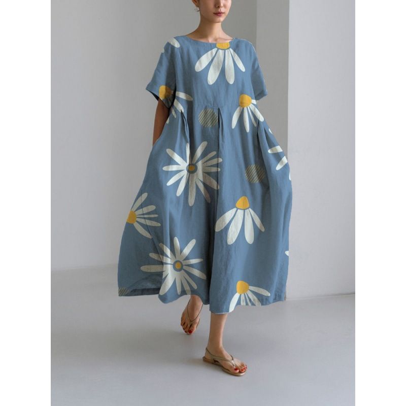 Isla – Boho-Blumenkleid mit weitem Schnitt