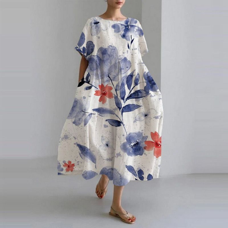 Isla – Boho-Blumenkleid mit weitem Schnitt