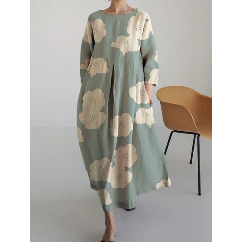 Isla – Boho-Blumenkleid mit weitem Schnitt