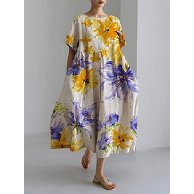 Isla – Boho-Blumenkleid mit weitem Schnitt