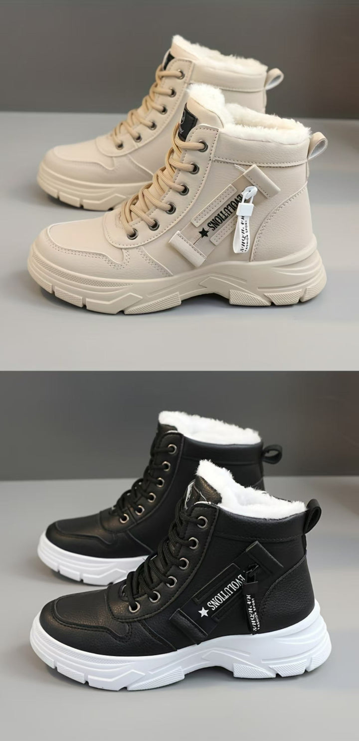 Coline | Gefütterte Plateausohle Schneestiefel