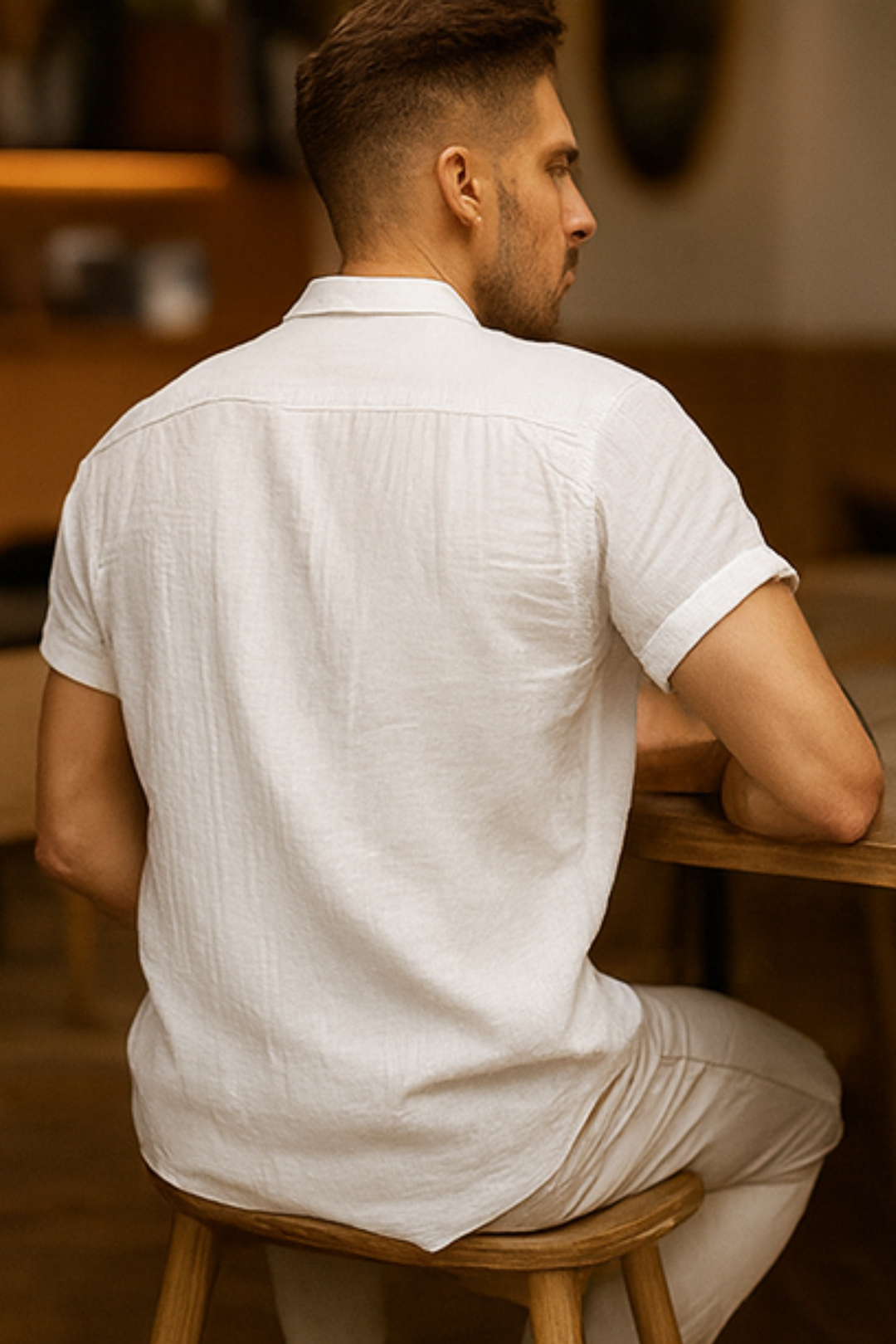 Clifford Leinenhemd - Weiß