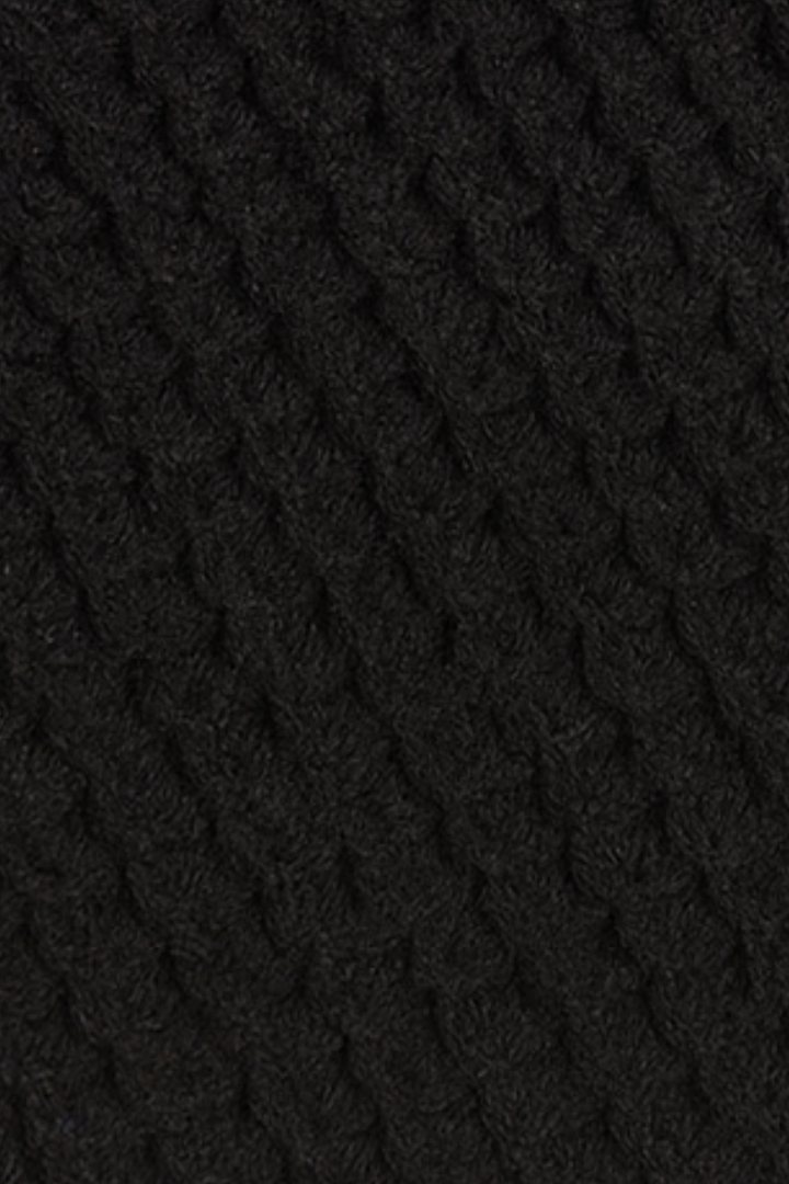 Gerald Strickweste mit Reißverschluss - Schwarz