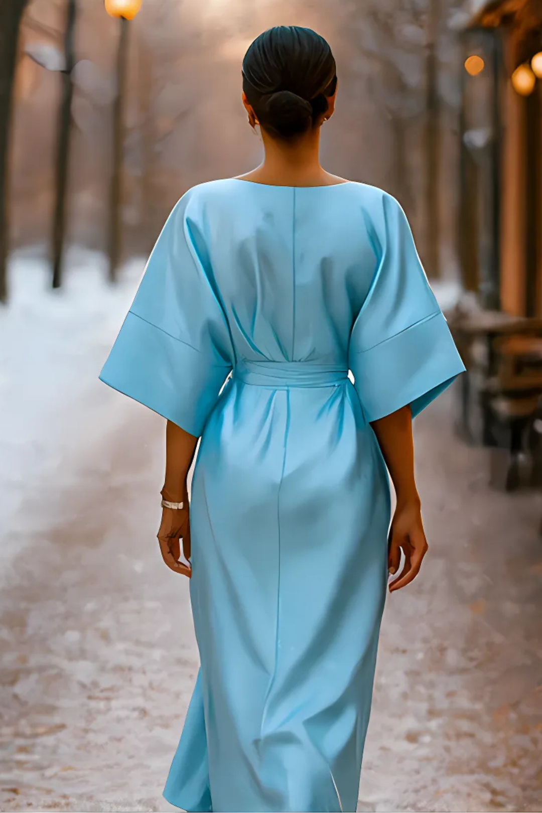 Anne Langes Abendkleid - Minze