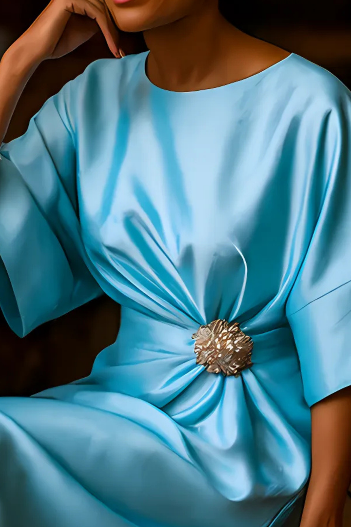 Anne Langes Abendkleid - Minze