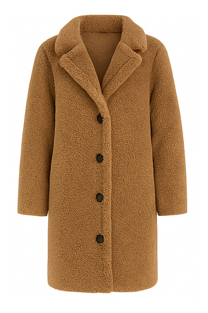 Jess Teddy Mantel - Khaki