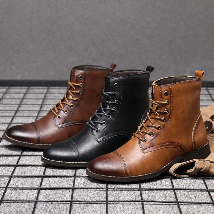 Mateo™ | Klassische Lederstiefeletten