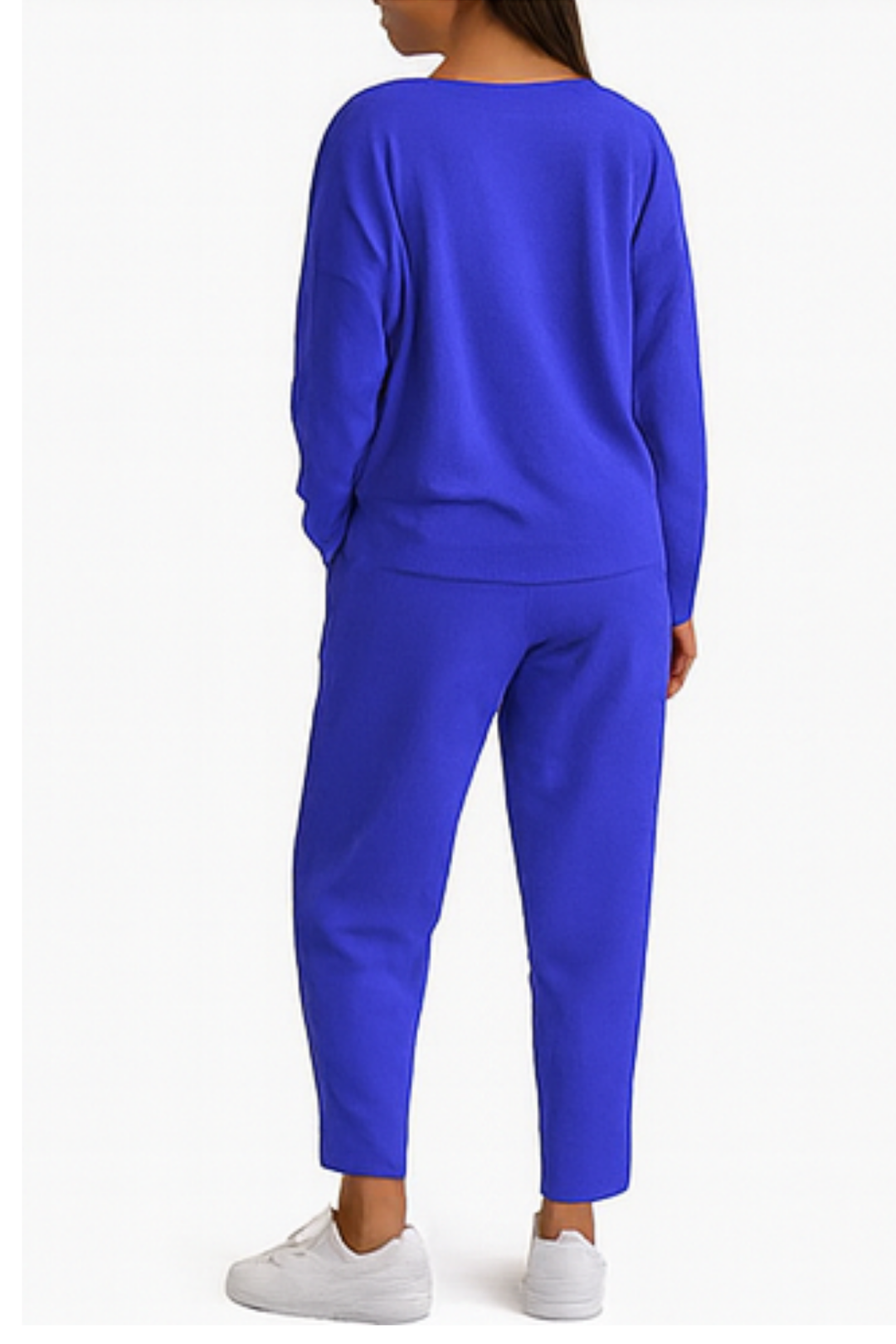 Alie Zweiteiler mit Rundhals & Langarm - Blau