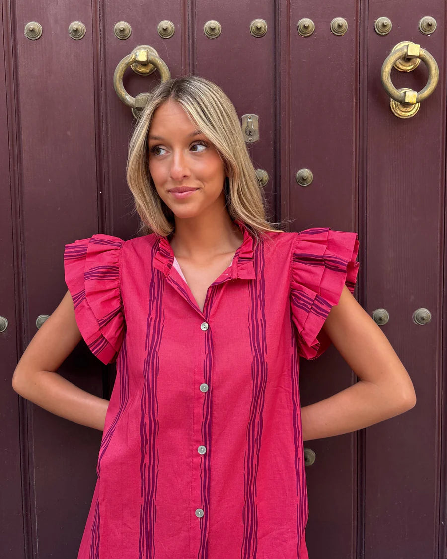 Palermo™ | Volant-Träger Midi-Kleid