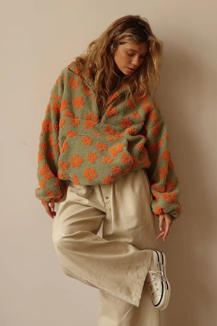 Penny | Floraler Strickpullover