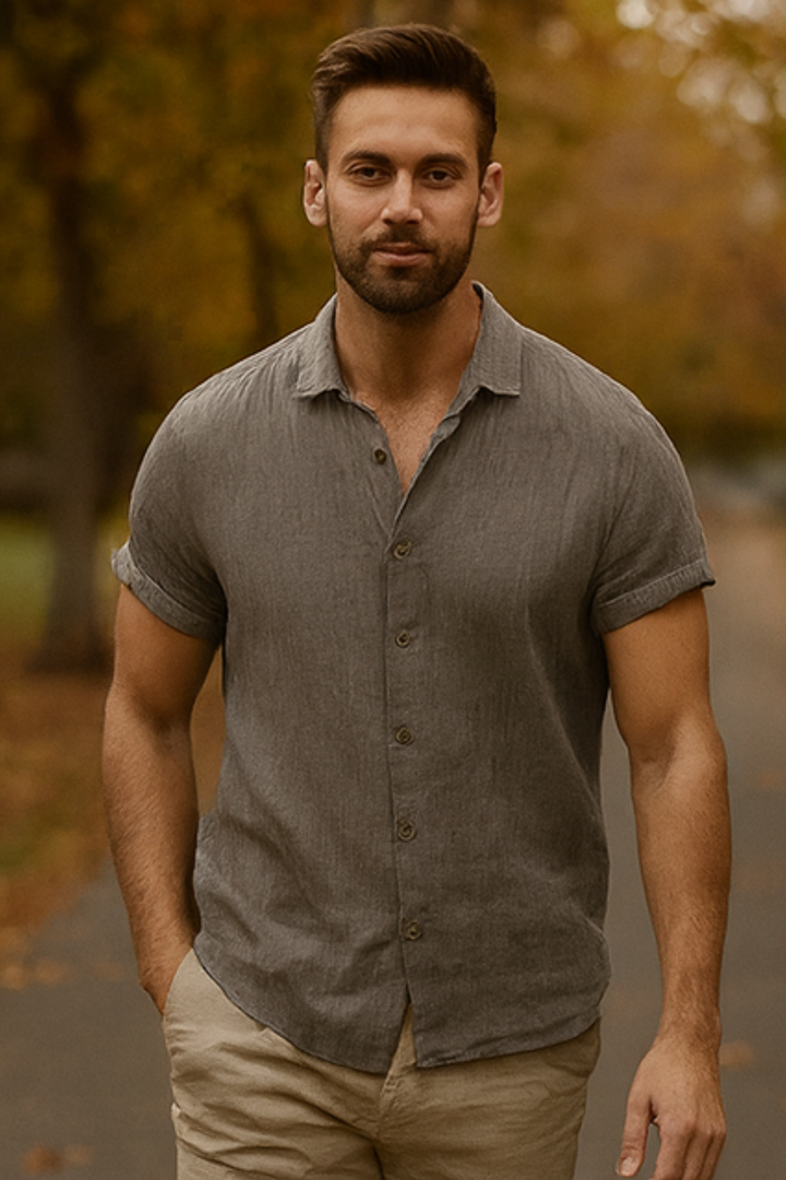 Clifford Leinenhemd - Grau