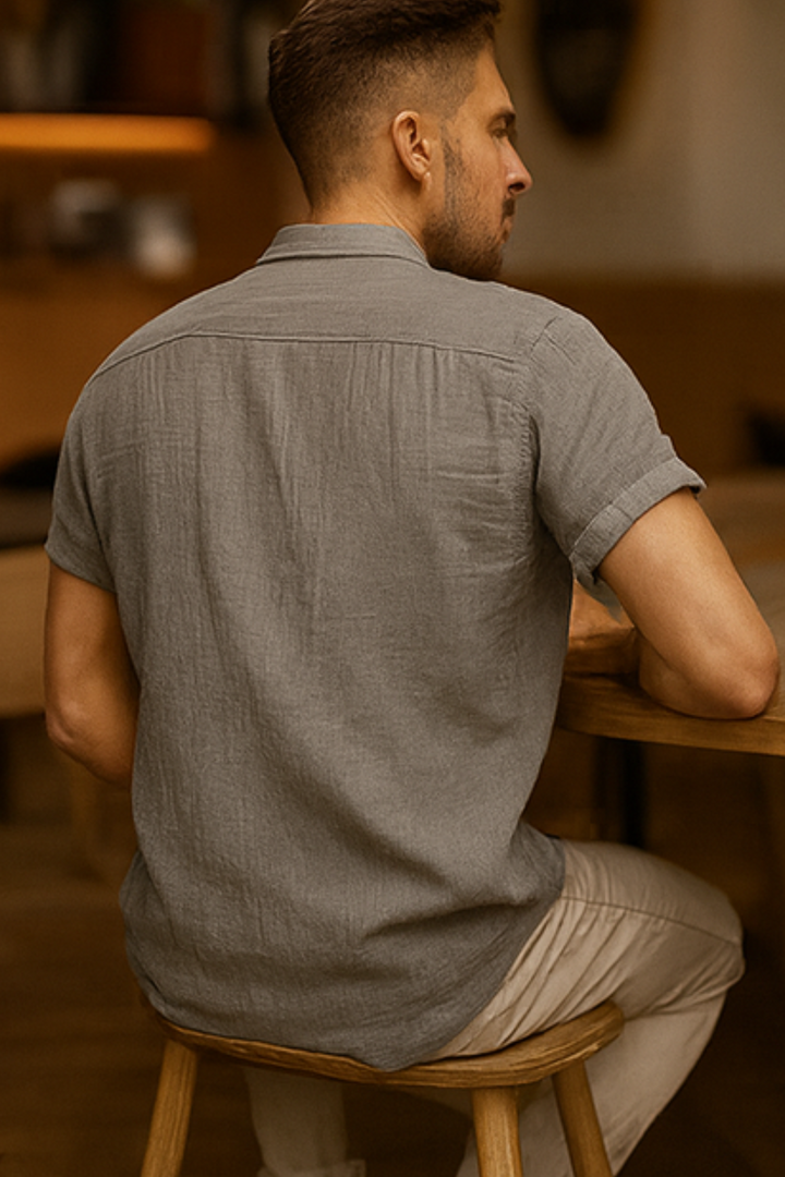 Clifford Leinenhemd - Grau