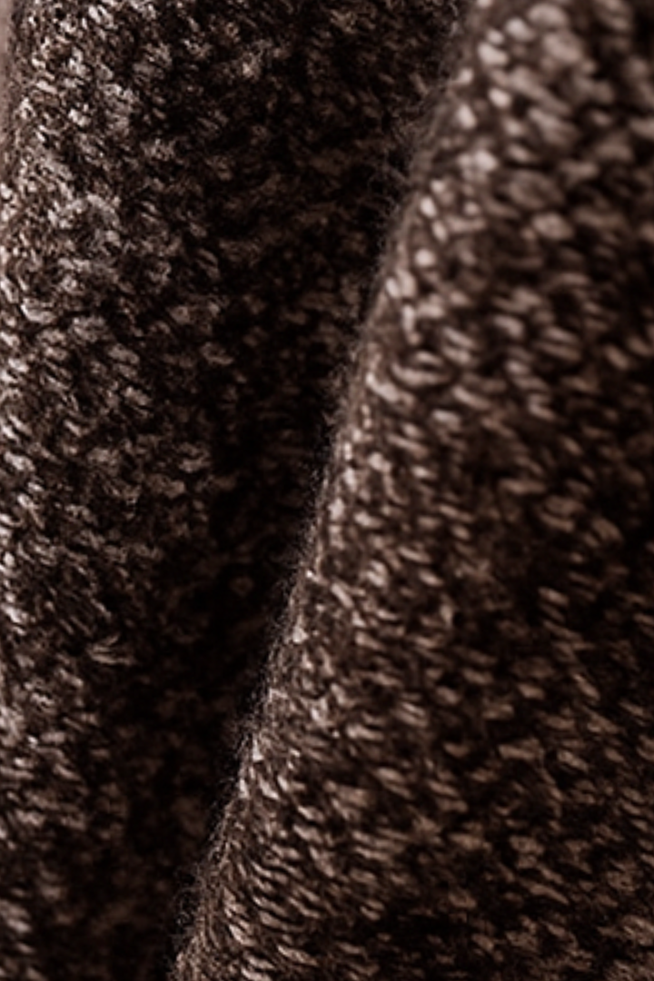 Gerald Strickweste mit Reißverschluss - Braun