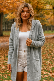 Darienne Komfortabler Cardigan - Grau