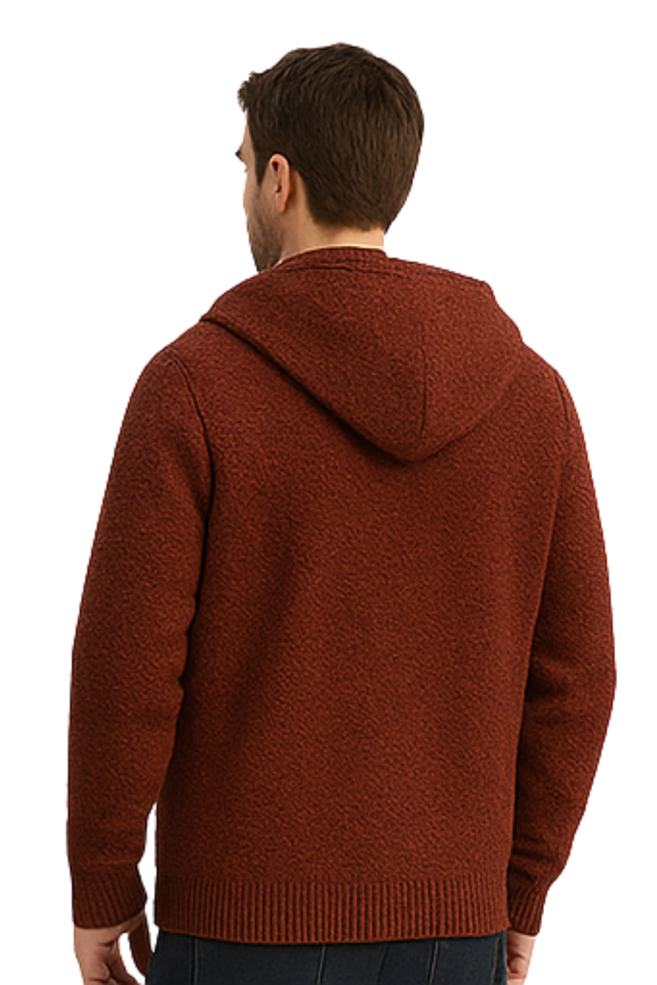 Henry Strick-Hoodie - Braun