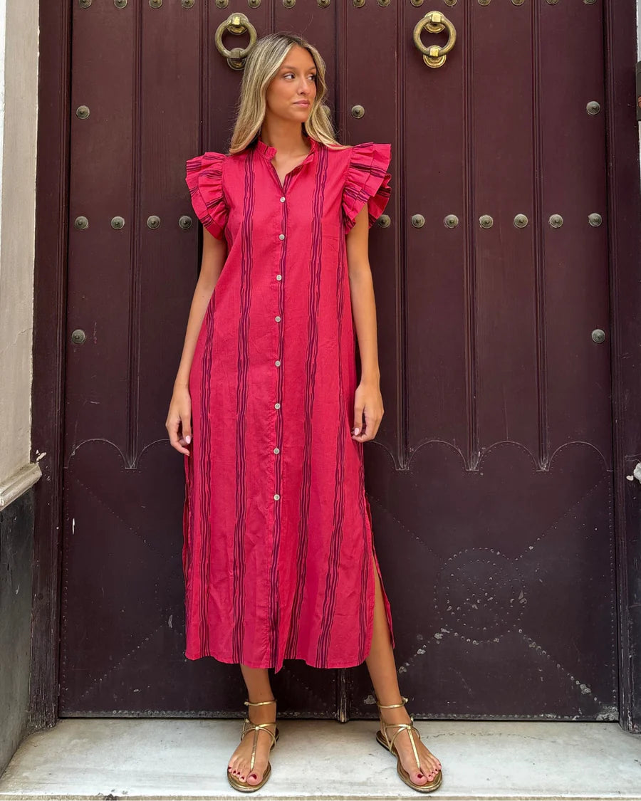 Palermo™ | Volant-Träger Midi-Kleid