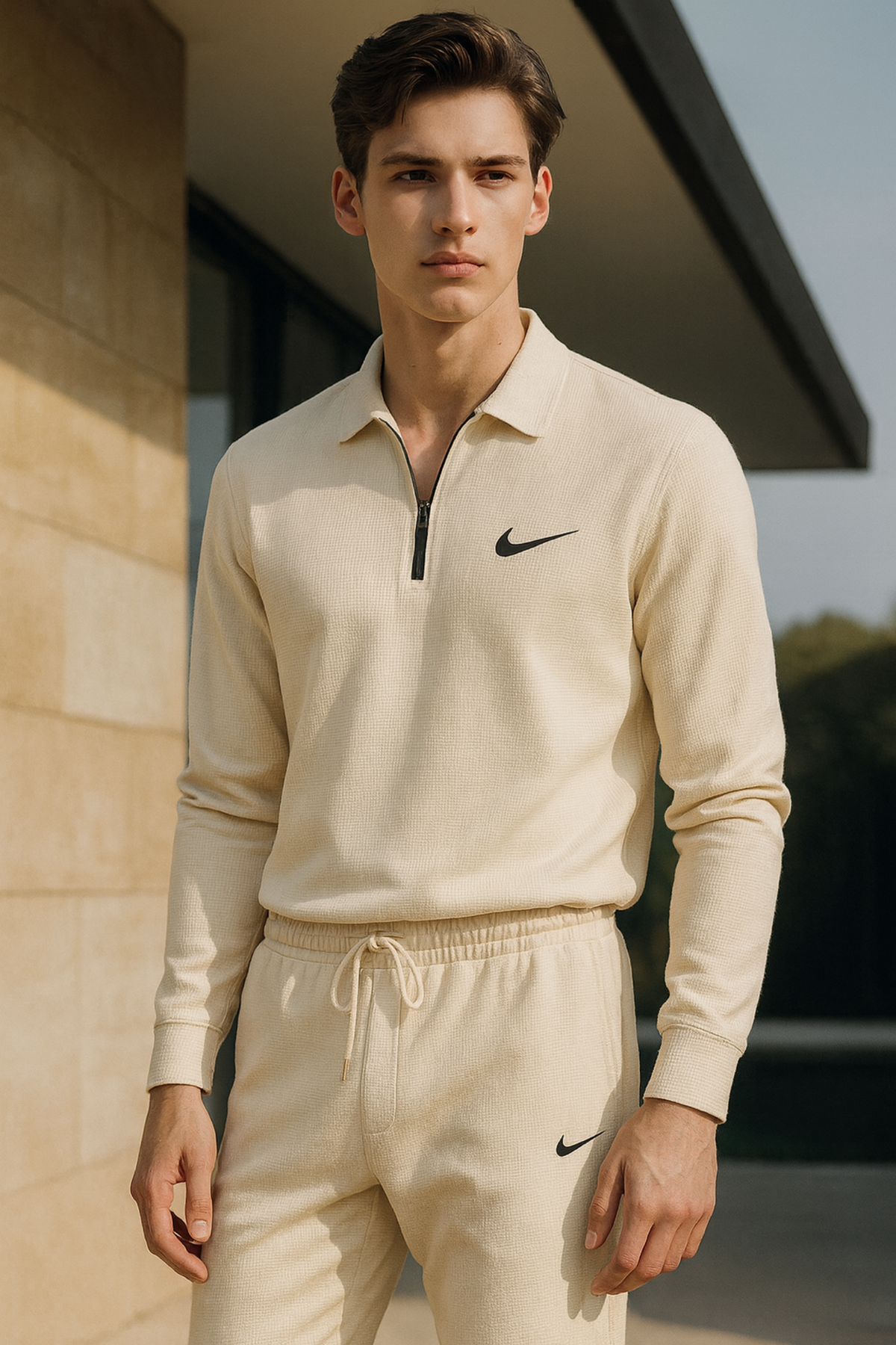 Jhanrik | Zweiteiliges Polo-Sweatsuit-Set für Herren