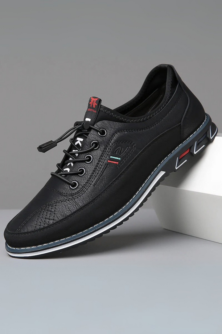 Bertholdt Eleganter Herrenschuh für Alltag & Komfort - Schwarz