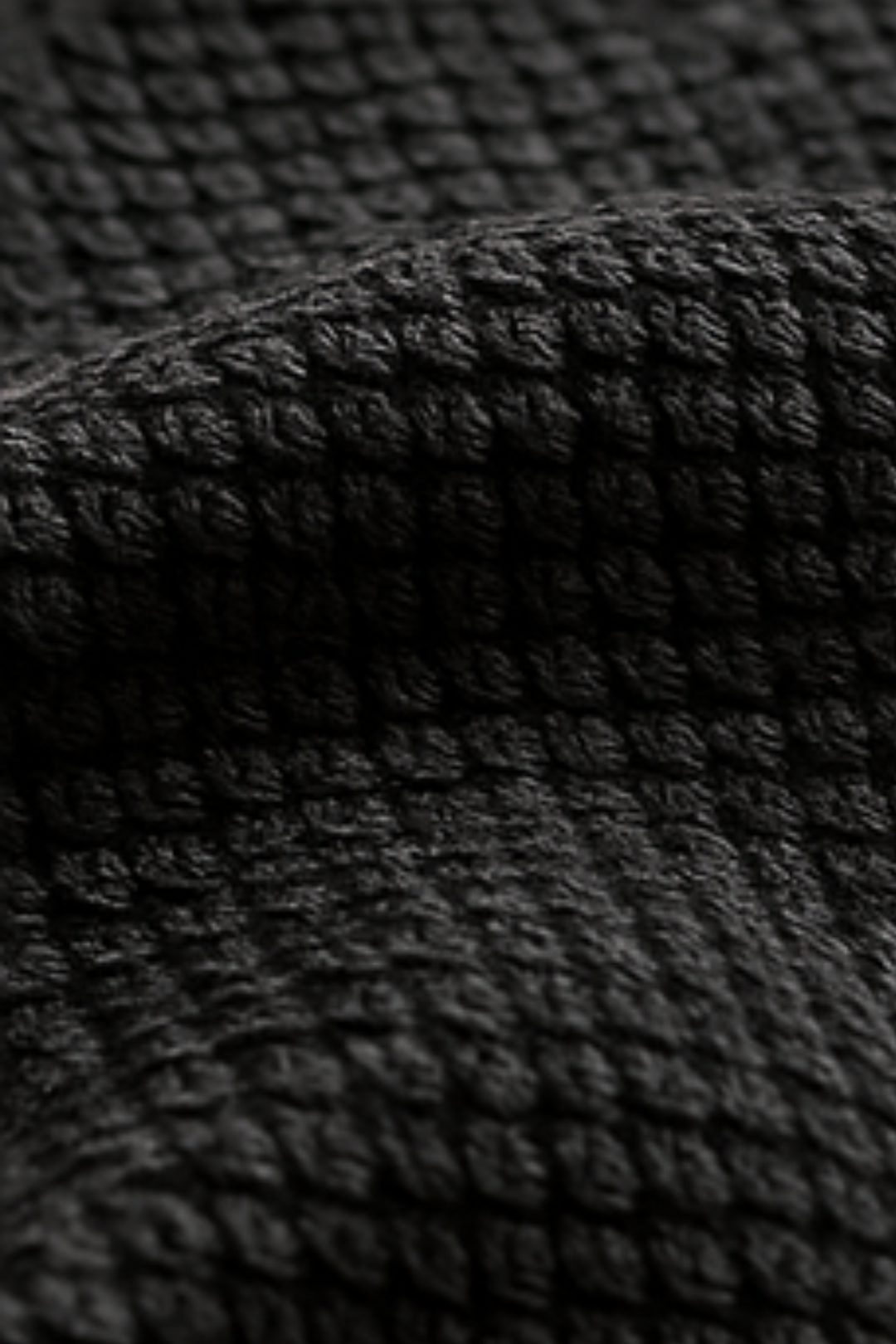 Henry Strick-Hoodie - Schwarz