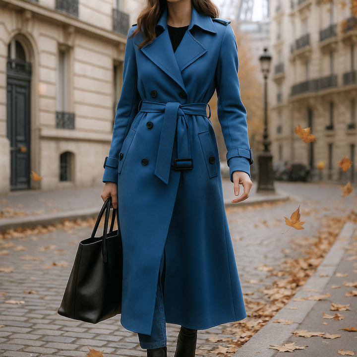 Allegra Eleganter Trenchcoat für zeitlose Auftritte - Blau