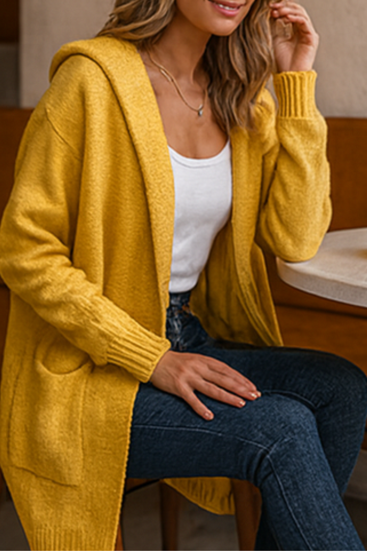 Darienne Komfortabler Cardigan - Gelb