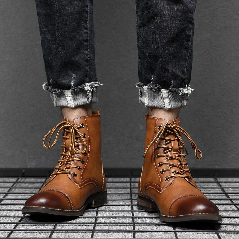 Mateo™ | Klassische Lederstiefeletten