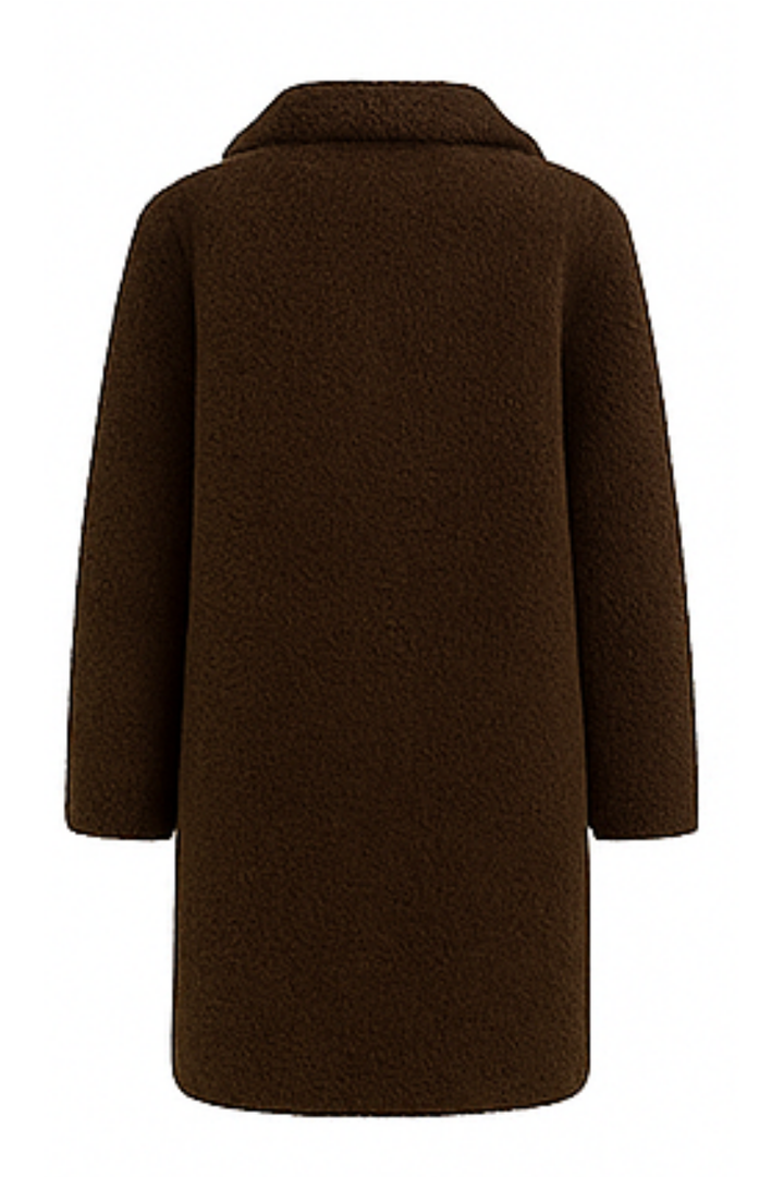 Jess Teddy Mantel - Dunkelbraun