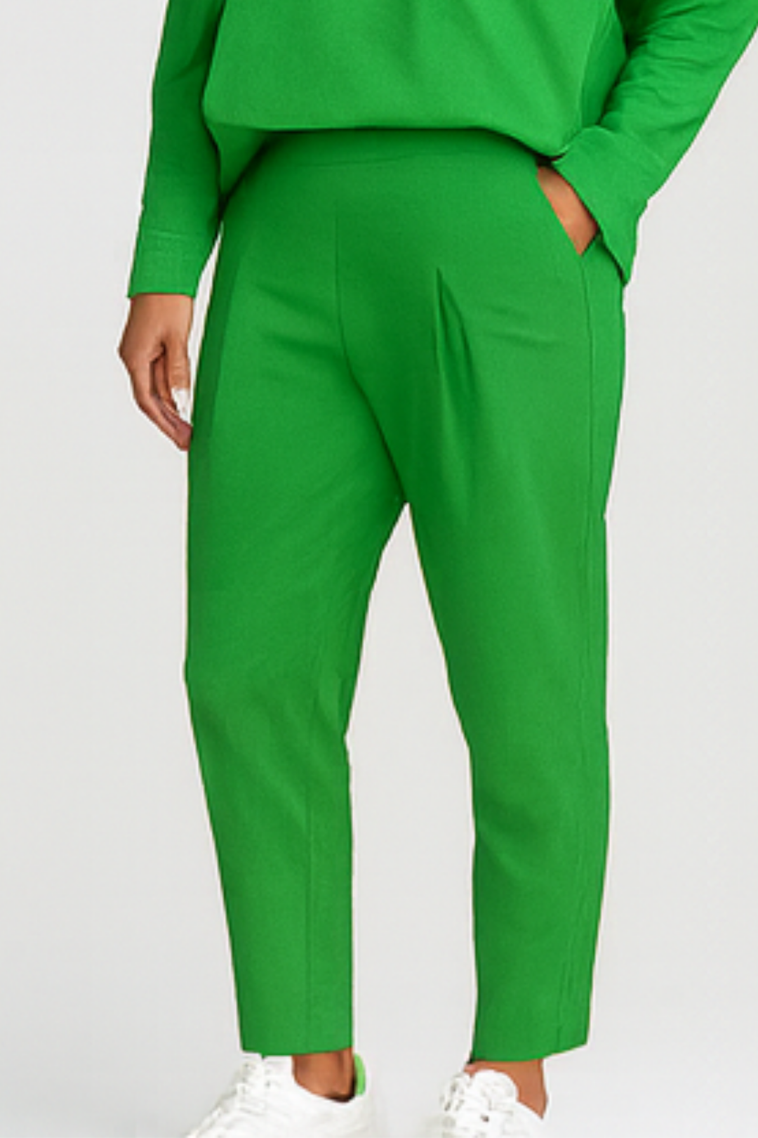 Alie Zweiteiler mit Rundhals & Langarm - Grün