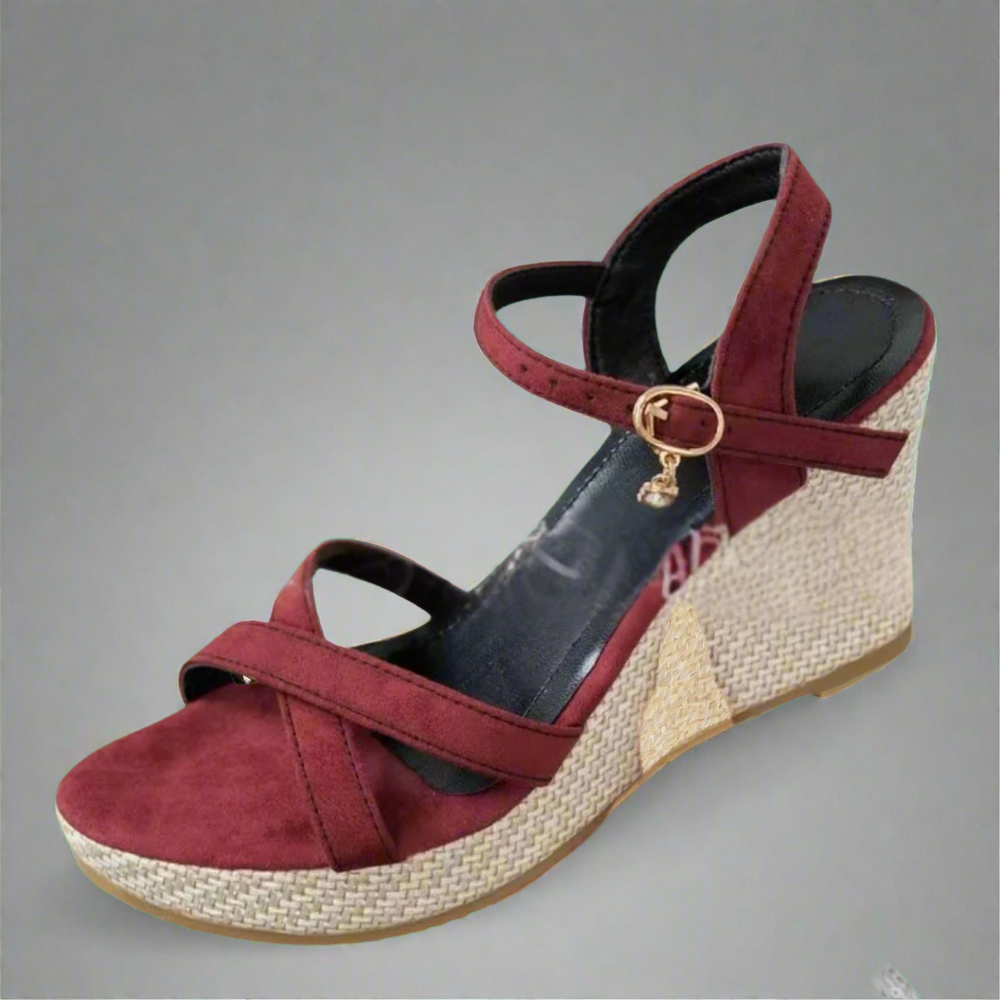 Noor | Bequeme Plateausandalen mit Keilabsatz