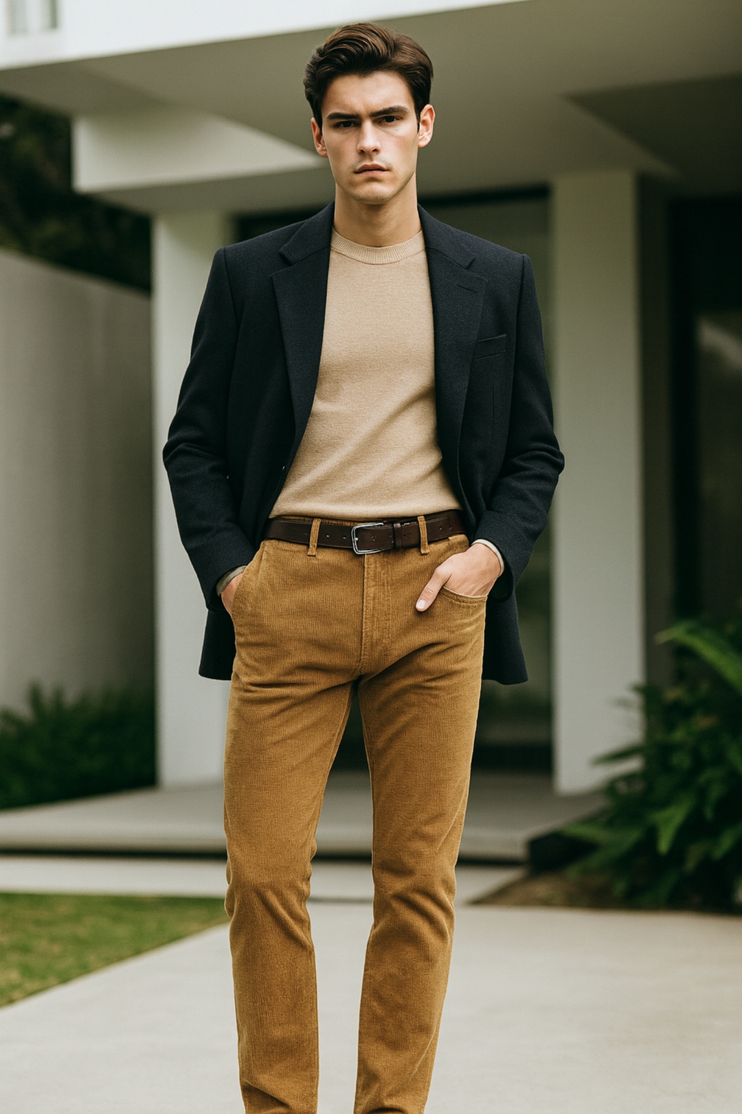 Sanz | Cord-Anzughose