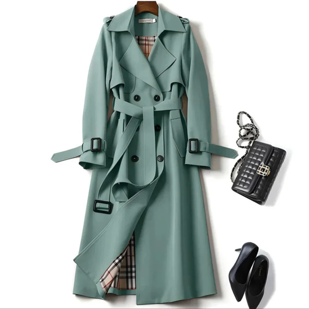 Allegra Eleganter Trenchcoat für zeitlose Auftritte - Grün