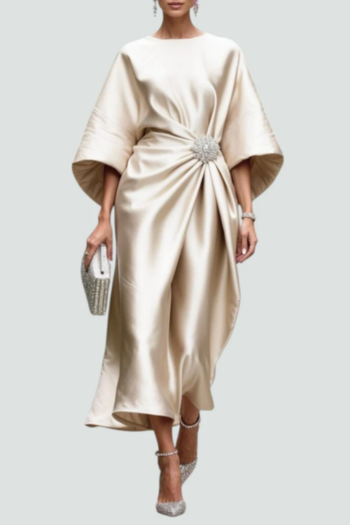 Anne Langes Abendkleid - Khaki