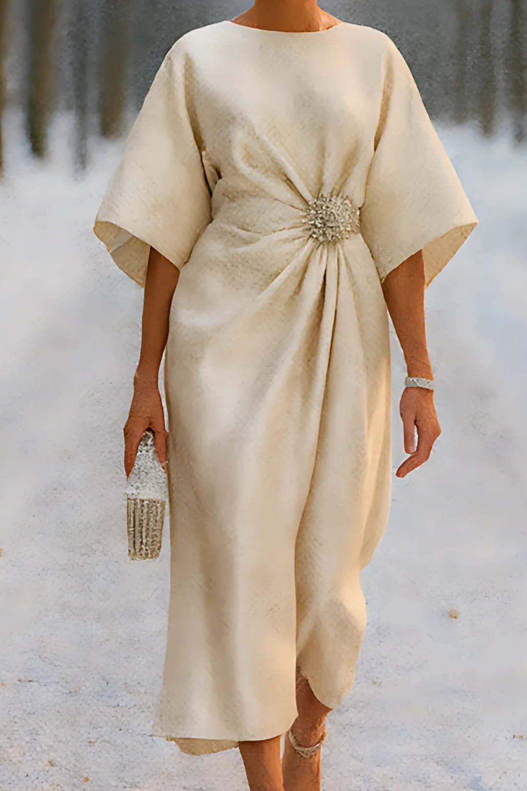 Anne Langes Abendkleid - Khaki