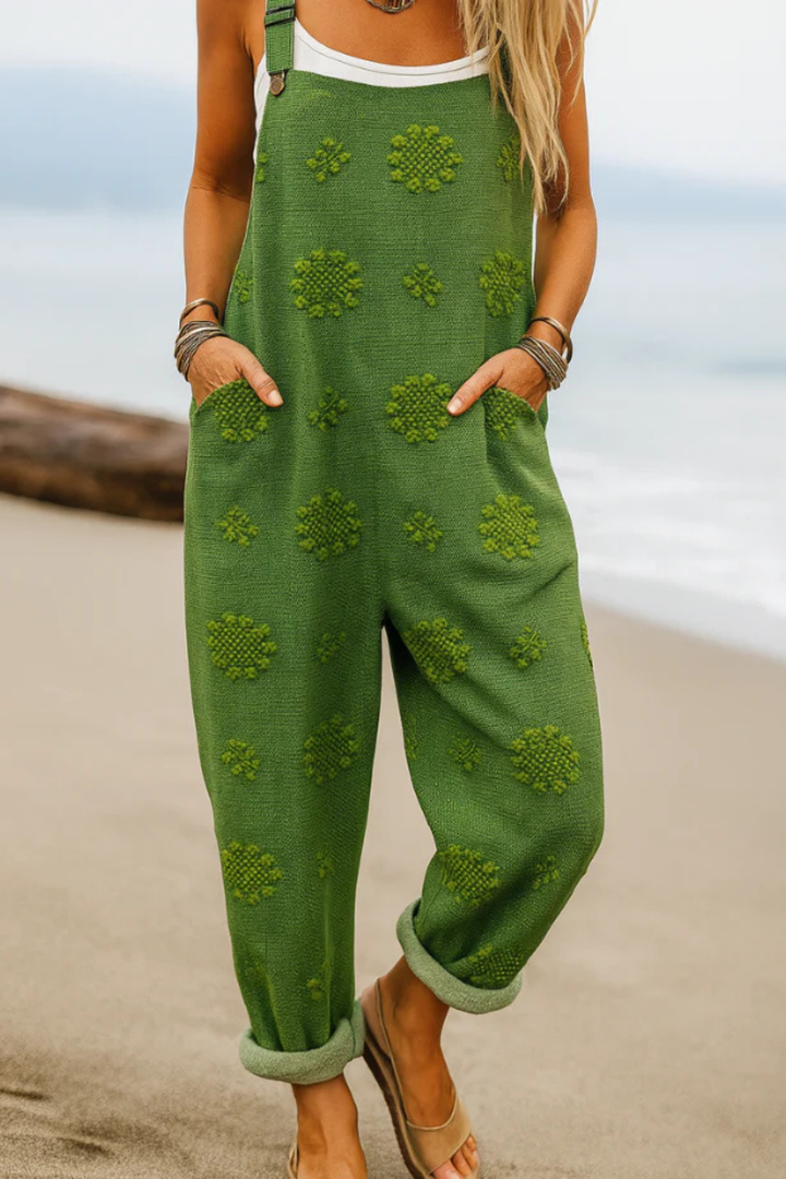 Mayah Künstlerischer Overall-Jumpsuit - Grün