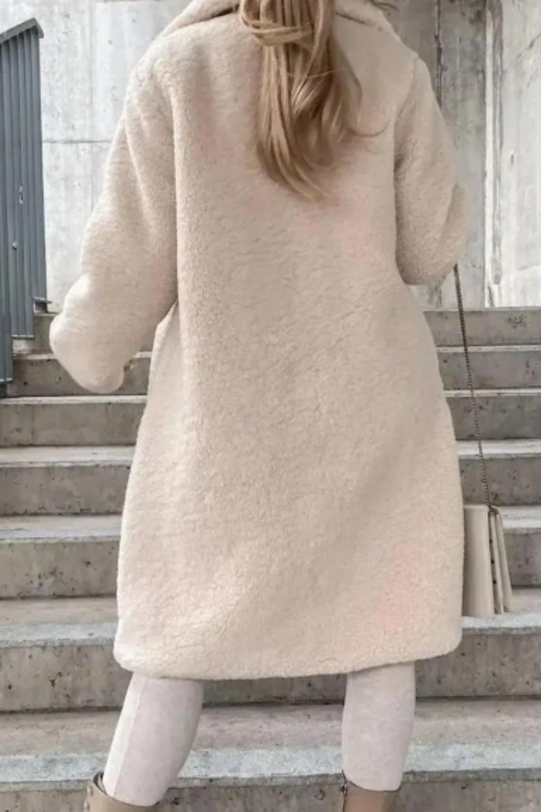 Jess Teddy Mantel -  Weiß