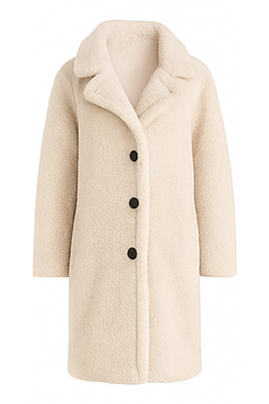 Jess Teddy Coat | White