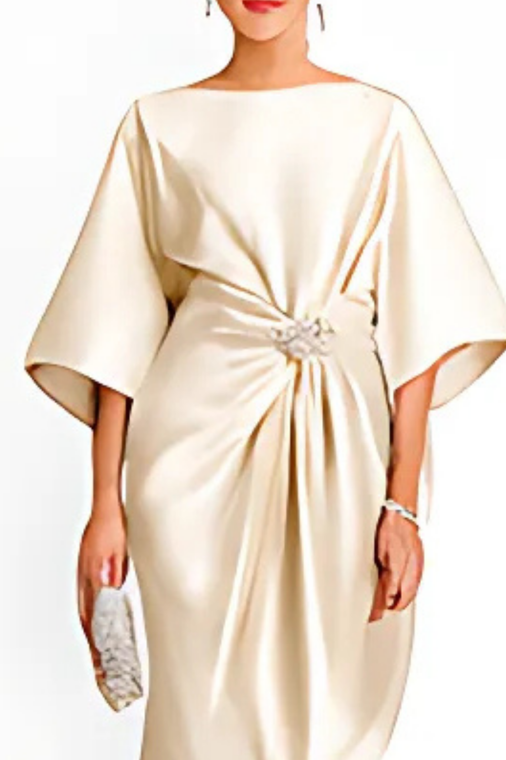 Anne Langes Abendkleid | Khaki
