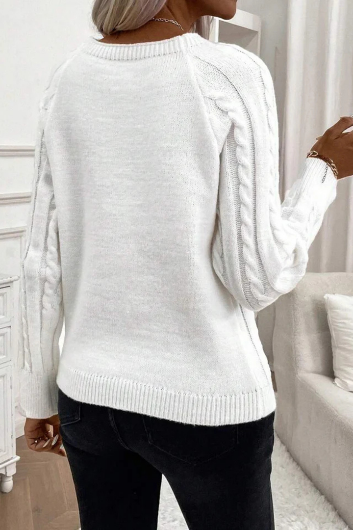 Cora | Strickpullover mit Knopfdetails