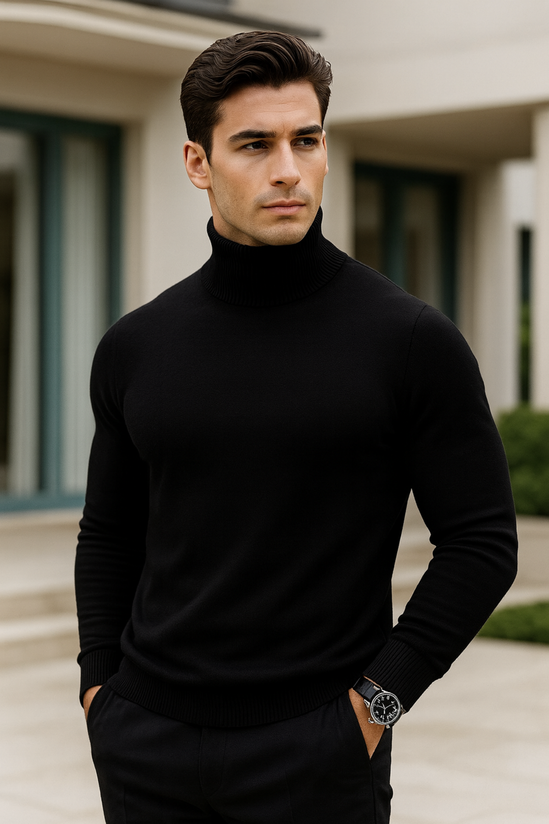 Enzo | Strick-Rollkragenpullover