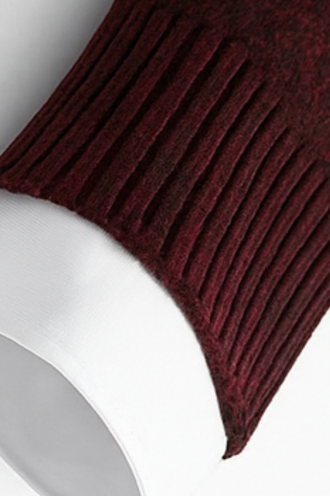 Gerald Strickweste mit Reißverschluss - Rot