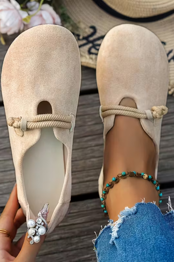 Marjorie Bequeme Slip-On Schuhe - Beige