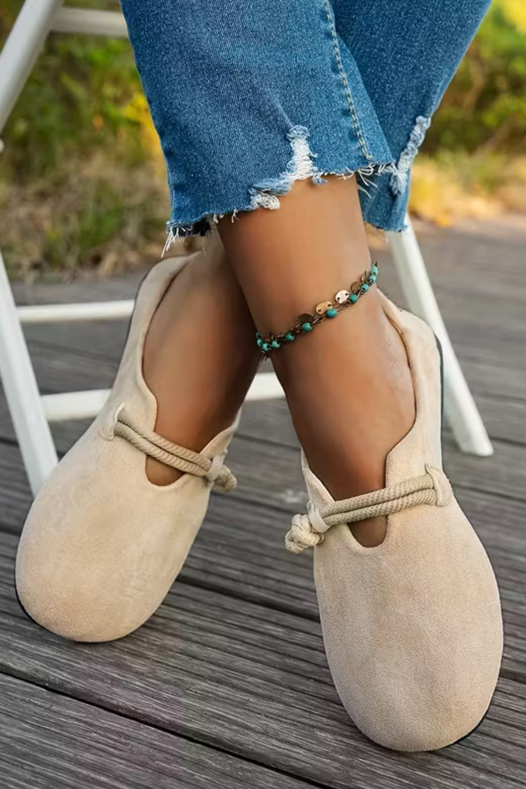 Marjorie Bequeme Slip-On Schuhe - Beige