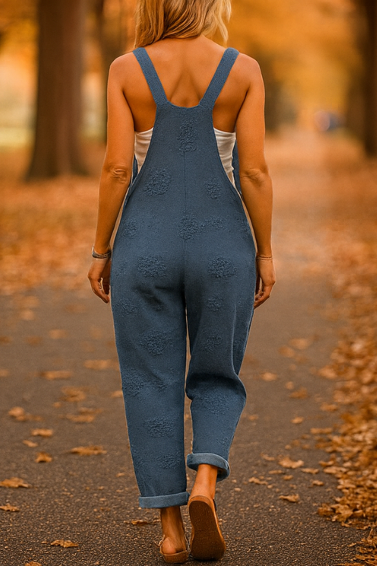 Mayah Künstlerischer Overall-Jumpsuit - Blau