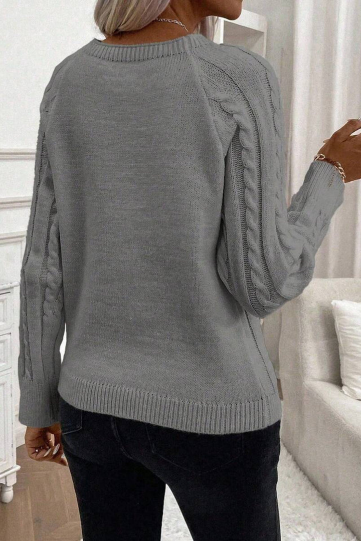 Cora | Strickpullover mit Knopfdetails